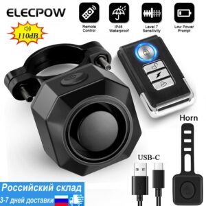 Elecpow New Wireless Bicycle Burglar Alarm Remote Control Electric Motorcycles Scooter Bike Security Protection Vibration Alarms