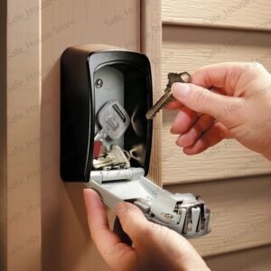 Wall Mount Key Storage Secret Box Organizer 4 Digit Combination Password Security Code Lock No Key Home Key Safe Box caja fuerte